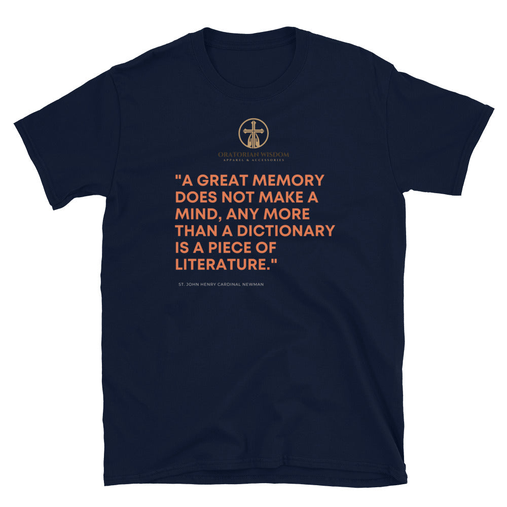 Short-Sleeve T-Shirt | Unisex Printed T-Shirt | Oratorian Wisdom