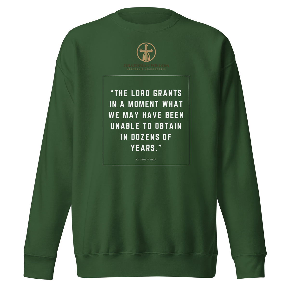 Classic Printed Sweatshirt | Unisex Sweatshirt | Oratorian Wisdom