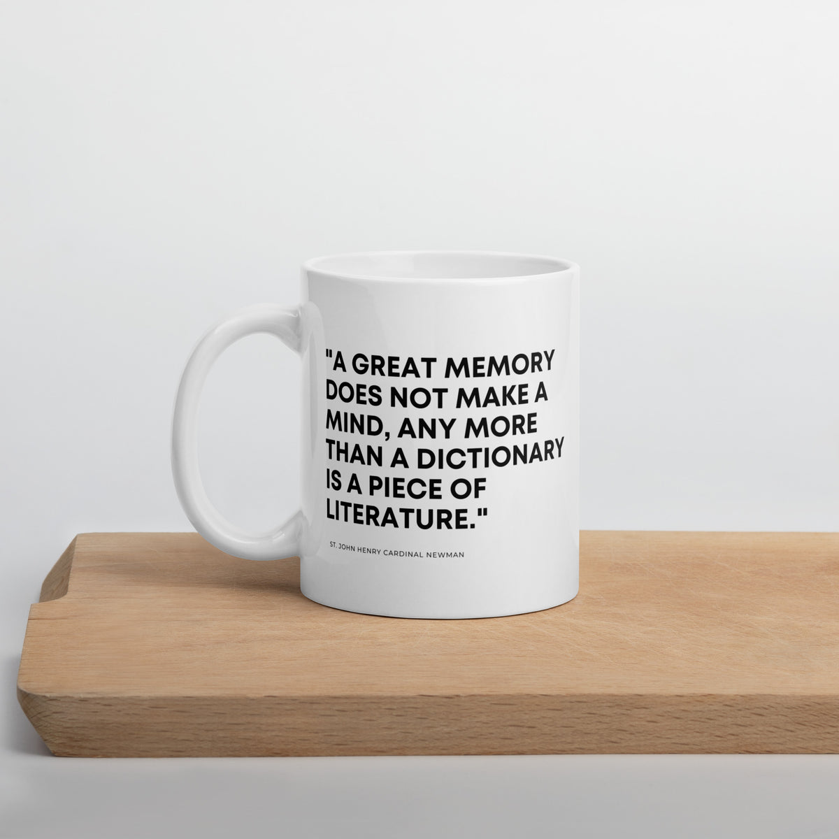 White Glossy Mug | White Printed Mug | Oratorian Wisdom