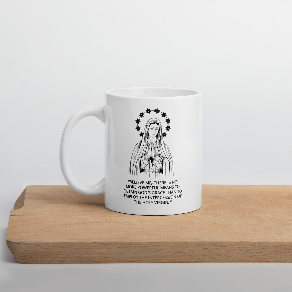 White Coffee Mug | Holy Virgin Mug | Oratorian Wisdom