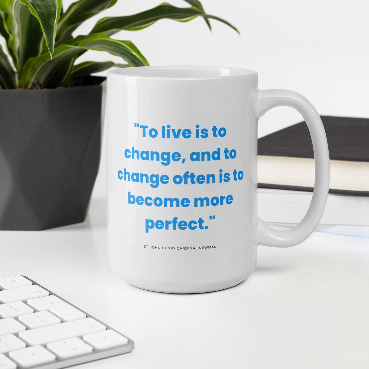 To Live White Glossy Mug